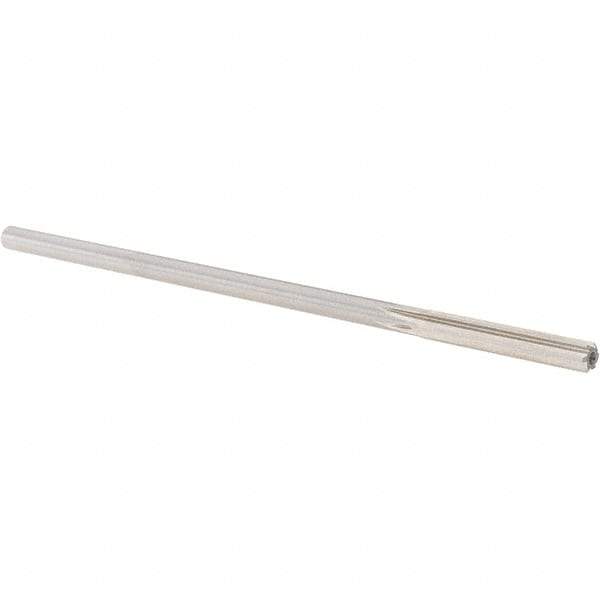Alvord Polk - 0.231" High Speed Steel 6 Flute Chucking Reamer - Straight Flute, 0.2173" Straight Shank, 1-1/2" Flute Length, 6" OAL - Apex Tool & Supply