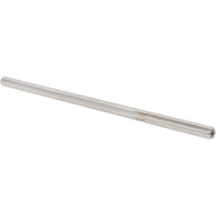 Alvord Polk - 0.2405" High Speed Steel 6 Flute Chucking Reamer - Straight Flute, 0.2329" Straight Shank, 1-1/2" Flute Length, 6" OAL - Apex Tool & Supply