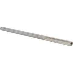Alvord Polk - 0.2555" High Speed Steel 6 Flute Chucking Reamer - Straight Flute, 0.2405" Straight Shank, 1-1/2" Flute Length, 6" OAL - Apex Tool & Supply