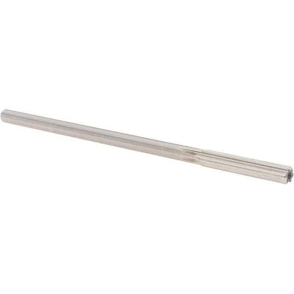 Alvord Polk - 0.271" High Speed Steel 6 Flute Chucking Reamer - Straight Flute, 1/4" Straight Shank, 1-1/2" Flute Length, 6" OAL - Apex Tool & Supply