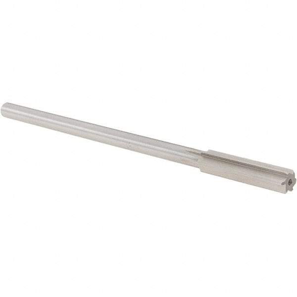 Alvord Polk - 13/32" High Speed Steel 6 Flute Chucking Reamer - Straight Flute, 0.3105" Straight Shank, 1-3/4" Flute Length, 7" OAL - Apex Tool & Supply