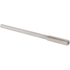 Alvord Polk - 13/32" High Speed Steel 6 Flute Chucking Reamer - Straight Flute, 0.3105" Straight Shank, 1-3/4" Flute Length, 7" OAL - Apex Tool & Supply