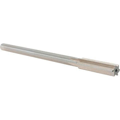 Alvord Polk - 0.472" High Speed Steel 6 Flute Chucking Reamer - Straight Flute, 0.4355" Straight Shank, 2" Flute Length, 8" OAL - Apex Tool & Supply