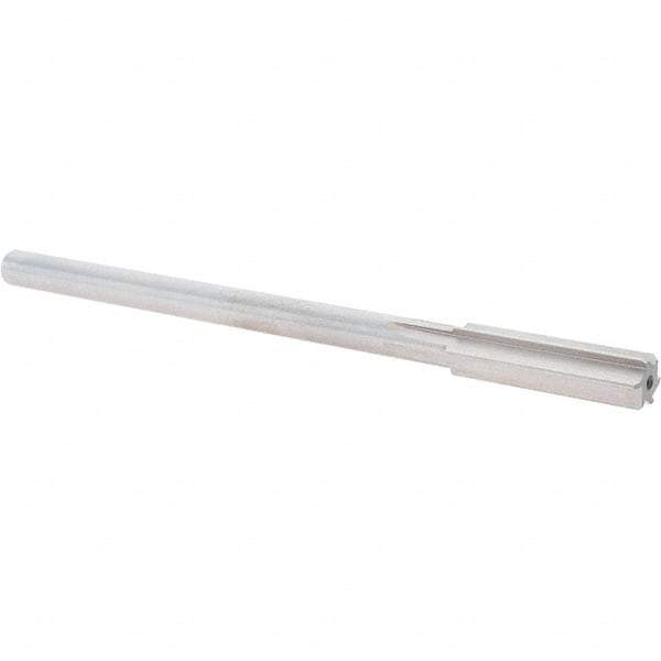 Alvord Polk - 0.474" High Speed Steel 6 Flute Chucking Reamer - Straight Flute, 0.4355" Straight Shank, 2" Flute Length, 8" OAL - Apex Tool & Supply