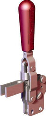 De-Sta-Co - 375 Lb Holding Capacity, Vertical Handle, Manual Hold Down Toggle Clamp - 57° Handle Movement, 99° Bar Opening, U-Bar, Straight Base, Carbon Steel - Apex Tool & Supply