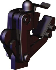 De-Sta-Co - 1,574 Lb Holding Capacity, Vertical Handle, Manual Hold Down Toggle Clamp - 200° Bar Opening, Weldable Base, Oxide Finish, Forged Alloy Steel - Apex Tool & Supply