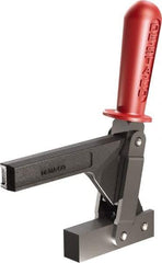 De-Sta-Co - 1,147 Lb Holding Capacity, Vertical Handle, Manual Hold Down Toggle Clamp - 138° Handle Movement, 74° Bar Opening, Solid Bar, Solid Base, Oxide Finish, Forged Alloy Steel - Apex Tool & Supply