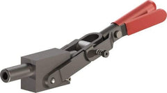 De-Sta-Co - 5,800.07 Lb Load Capacity, Solid Base, Carbon Steel, Standard Straight Line Action Clamp - 1.14" Plunger Diam, Straight Handle - Apex Tool & Supply