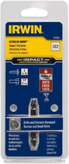 Irwin - Screw Extractor - #2 Extractor, 1/4" Socket, 1/4" Hex, 2" OAL - Apex Tool & Supply