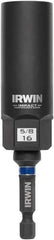 Irwin - 3/8" Drive Reverse Spiral Flute Hex Bolt Remover - 1/4" Hex, 2-1/2" OAL - Apex Tool & Supply