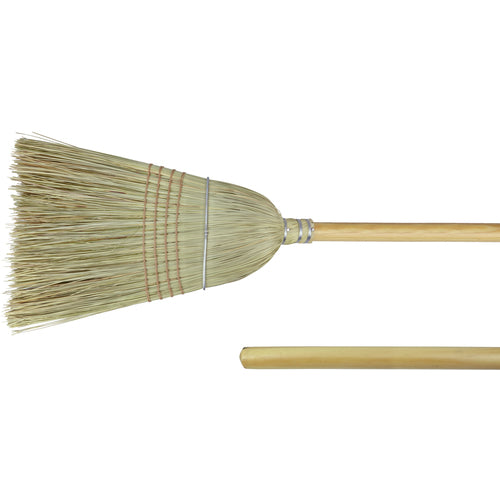 18″ - Corn & Fiber Medium Upright Broom - Apex Tool & Supply
