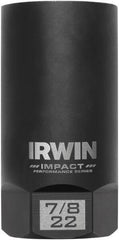 Irwin - 3/8" Drive Reverse Spiral Flute Hex Bolt Remover - 1/4" Hex, 2-1/2" OAL - Apex Tool & Supply