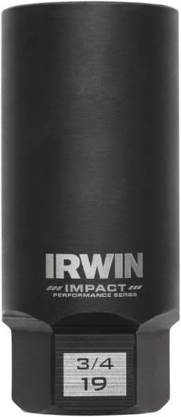 Irwin - 3/8" Drive Reverse Spiral Flute Hex Bolt Remover - 1/4" Hex, 2-1/2" OAL - Apex Tool & Supply