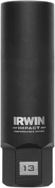 Irwin - 3/8" Drive Reverse Spiral Flute Hex Bolt Remover - 1/4" Hex, 2-1/2" OAL - Apex Tool & Supply