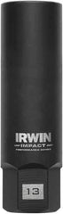 Irwin - 3/8" Drive Reverse Spiral Flute Hex Bolt Remover - 1/4" Hex, 2-1/2" OAL - Apex Tool & Supply