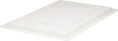 Rubbermaid - 26" Long x 18" Wide, Rectangular Polyethylene Lid - Snap-On, Use with FG350000, FG350100, FG350600, FG350800, FG352800 - Apex Tool & Supply