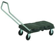 Triple® Trolley, Standard Duty with Handle - 5" dia x 7/8" casters -- Sturdy foam deck - Apex Tool & Supply