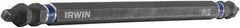 Irwin - #2" Square Size Phillips/Square Screwdriver Bit - 1/4" Hex Drive, 6" OAL - Apex Tool & Supply