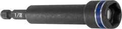 Irwin - 1/2" Magnetic Nutsetter - 1/4" Hex Drive, 4" OAL, 3/4" Socket Nose Diam - Apex Tool & Supply