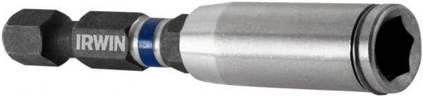 Irwin - 1/4" Drive, Magnetic Holder with C-Ring Screwdriver Bit - 3" OAL - Apex Tool & Supply