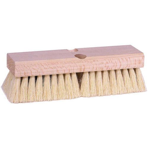 10″ Deck Scrub Brush, White Tampico Fill - Apex Tool & Supply