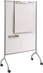 Safco - 72" High x 42" Wide Magnetic Wet/Dry Erase - Steel, 21-1/2" Deep, Includes Magnetic Accessory Tray, Dry Erase Markers, Eraser & Easel Pad Hooks - Apex Tool & Supply