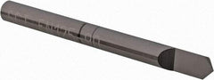 Scientific Cutting Tools - 90° Incl Angle, 1/8" Shank Diam, 1.5" OAL, 0.005" Cut Diam, Conical Engraving Cutter - 0.059" LOC, 0.005" Tip Diam, Right Hand Cut, Submicron Solid Carbide, AlTiN+ Finish - Apex Tool & Supply