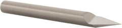 Scientific Cutting Tools - 30° Incl Angle, 1/4" Shank Diam, 2-1/2" OAL, 0.009" Cut Diam, Conical Engraving Cutter - 0.447" LOC, 0.009" Tip Diam, Right Hand Cut, Submicron Solid Carbide, AlTiN+ Finish - Apex Tool & Supply