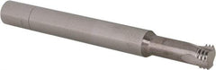 Scientific Cutting Tools - 7/16-20 UNF, 0.34" Cutting Diam, 3 Flute, Solid Carbide Helical Flute Thread Mill - Internal Thread, 0.8" LOC, 3-1/2" OAL, 3/8" Shank Diam - Apex Tool & Supply