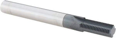 Scientific Cutting Tools - 7/16-24 Thread, 3/8" Shank Diam, AlTiN+ Coating, Solid Carbide Straight Flute Thread Mill - 4 Flutes, 3-1/2" OAL, 7/16" Min Noml Diameter - Apex Tool & Supply