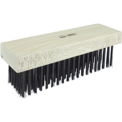 Block Type Scratch Brush, .014 Steel Fill, Flat Face - Apex Tool & Supply