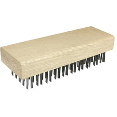 Butcher Block Brush, Flat Wire Fill, 1-1/4″ Trim Length - Apex Tool & Supply