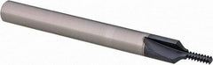Scientific Cutting Tools - #6-32 Thread, 1/4" Shank Diam, AlTiN+ Coating, Solid Carbide Straight Flute Thread Mill - 3 Flutes, 2-1/2" OAL, #6 Min Noml Diameter - Apex Tool & Supply