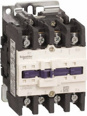 Schneider Electric - 4 Pole, 120 Coil VAC at 50/60 Hz, 80 Amp at 440 VAC, Nonreversible IEC Contactor - Bureau Veritas, CCC, CSA, CSA C22.2 No. 14, DNV, EN/IEC 60947-4-1, EN/IEC 60947-5-1, GL, GOST, LROS, RINA, RoHS Compliant, UL 508, UL Listed - Apex Tool & Supply