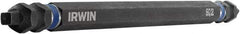 Irwin - #2 x #2" Square Size D/E Square Recess Screwdriver Bit - 1/4" Hex Drive, 6" OAL - Apex Tool & Supply