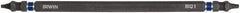 Irwin - #1 x #1" Square Size D/E Square Recess Screwdriver Bit - 1/4" Hex Drive, 6" OAL - Apex Tool & Supply