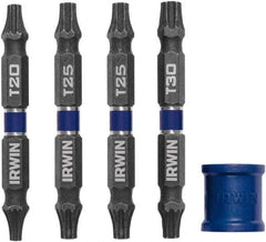 Irwin - 5 Piece, Torx Handle, Double End Bit Set - Apex Tool & Supply