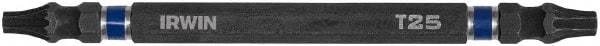 Irwin - T20 x T25 D/E Torx Screwdriver Bit - 1/4" Hex Drive, 4" OAL - Apex Tool & Supply
