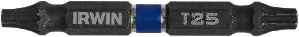 Irwin - T20 x T25 Torx Bit - 1/4" Hex Drive, 2-3/8" OAL - Apex Tool & Supply