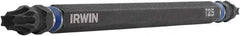 Irwin - T25 x T25 Torx Bit - 1/4" Hex Drive, 6" OAL - Apex Tool & Supply