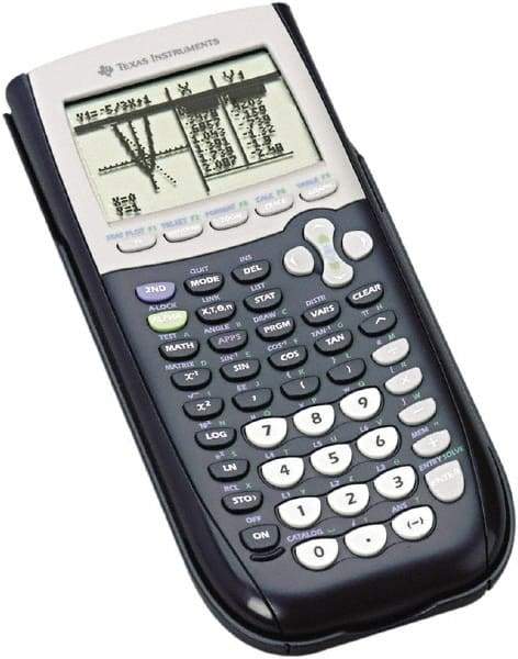 Texas Instruments - LCD Scientific Calculator - 3-3/8 x 7-1/2 Display Size, Black, Battery Powered, 10-1/2" Long x 7-1/2" Wide - Apex Tool & Supply