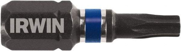 Irwin - 6 Piece, Screwdriver Insert Bit Set - T10 to T30 Torx - Apex Tool & Supply