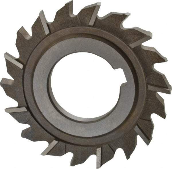 Keo - 3" Diam x 1/4" Width of Cut, 18 Teeth, High Speed Steel Side Milling Cutter - Staggered Teeth, Uncoated - Apex Tool & Supply