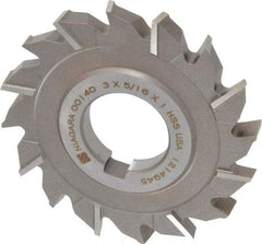 Keo - 3" Diam x 5/16" Width of Cut, 16 Teeth, High Speed Steel Side Milling Cutter - Staggered Teeth, Uncoated - Apex Tool & Supply