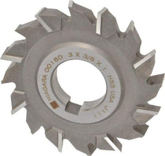 Keo - 3" Diam x 3/8" Width of Cut, 16 Teeth, High Speed Steel Side Milling Cutter - Staggered Teeth, Uncoated - Apex Tool & Supply