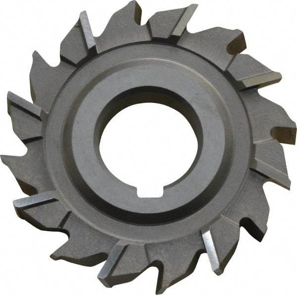 Keo - 3" Diam x 1/2" Width of Cut, 16 Teeth, High Speed Steel Side Milling Cutter - Staggered Teeth, Uncoated - Apex Tool & Supply
