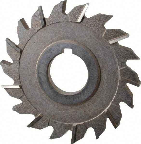 Keo - 3-1/2" Diam x 1/4" Width of Cut, 18 Teeth, High Speed Steel Side Milling Cutter - Staggered Teeth, Uncoated - Apex Tool & Supply