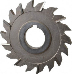 Keo - 3-1/2" Diam x 1/4" Width of Cut, 18 Teeth, High Speed Steel Side Milling Cutter - Staggered Teeth, Uncoated - Apex Tool & Supply
