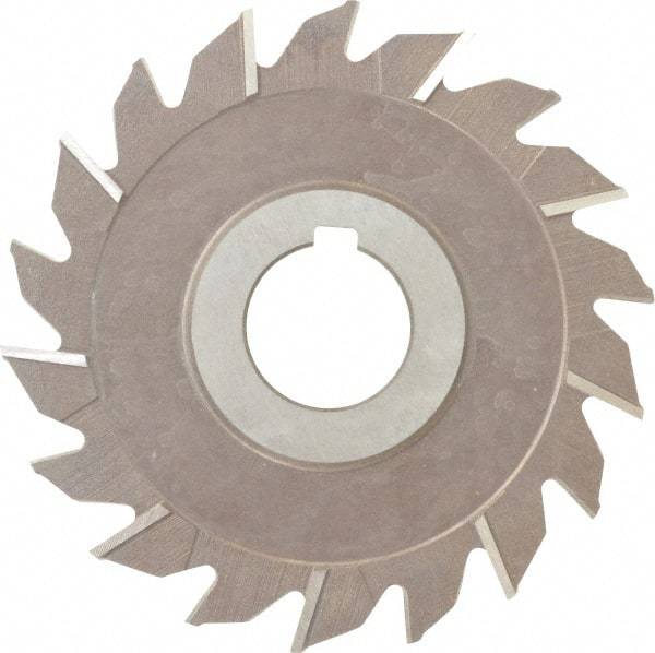 Keo - 4" Diam x 3/16" Width of Cut, 18 Teeth, High Speed Steel Side Milling Cutter - Staggered Teeth, Uncoated - Apex Tool & Supply