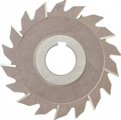 Keo - 4" Diam x 3/16" Width of Cut, 18 Teeth, High Speed Steel Side Milling Cutter - Staggered Teeth, Uncoated - Apex Tool & Supply